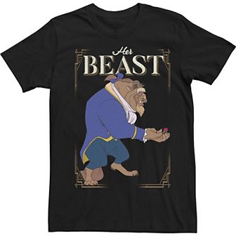 Disney's Beauty And The Beast Big & Tall Her Beast Couples Tee