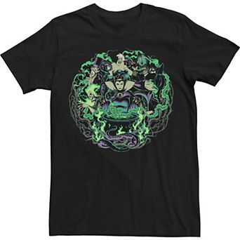 Big & Tall Disney Villains Epitome Of Evil Group Shot Tee