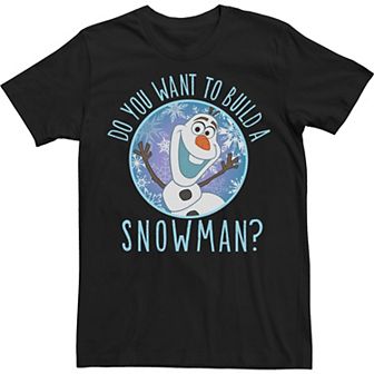 Big & Tall Frozen Build A Snowman Color Pop Tee
