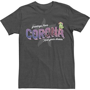 Big & Tall Disney Tangled Pascal Greetings From Corona Logo Tee