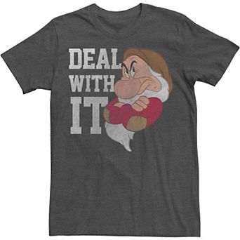 Disney's Snow White Grumpy Big & Tall Deal With It Portrait Tee