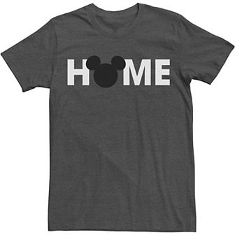 Big & Tall Disney Park Home Mickey Home Head Silhouette Tee