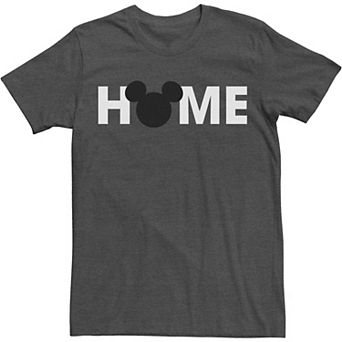 Big & Tall Disney Park Home Mickey Home Head Silhouette Tee