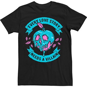 Big & Tall Disney Villains Every Love Story Needs A Villain Valentine's Tee