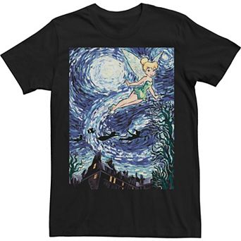 Big & Tall Tinkerbell Starry Tink Night Silhouette Tee