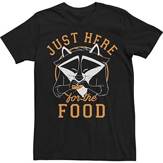 Big & Tall Disney Pocahontas Meeko Just Here For The Food Portrait Tee