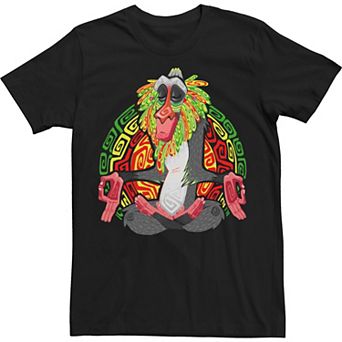 Big & Tall Disney The Lion King Rafiki Meditation Neon Portrait Tee