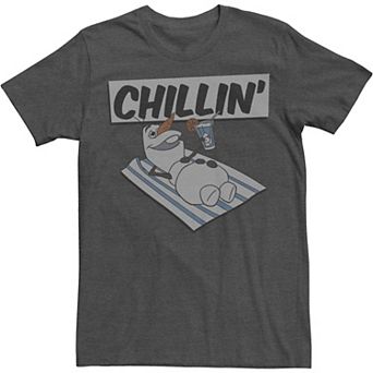 Men's Disney Frozen Olaf Chillin' Beach Towel Portrait Tee