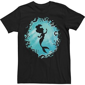 Big & Tall Disney Princesses Ariels Grotto Silhoutte Tee