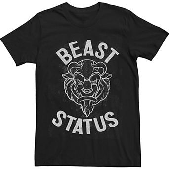 Big & Tall Disney Beauty And The Beast Sketch Beast Status Tee
