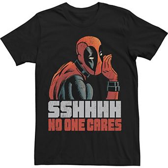 Big & Tall Marvel Deadpool No One Cares Tee