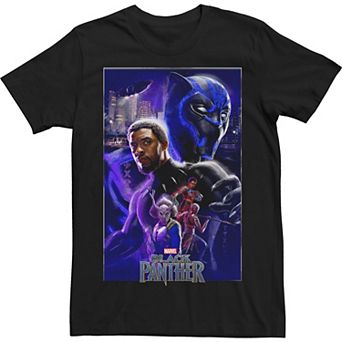 Big & Tall Marvel Black Panther Collage Poster Tee