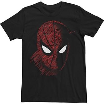 Big & Tall Marvel Spider-Man Far From Home Tech Build-Up Fill Portrait Tee