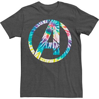 Big & Tall Marvel Avengers Tie Dye A Symbol Tee