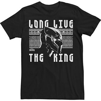 Big & Tall Marvel Black Panther Long Live Urban King Tee