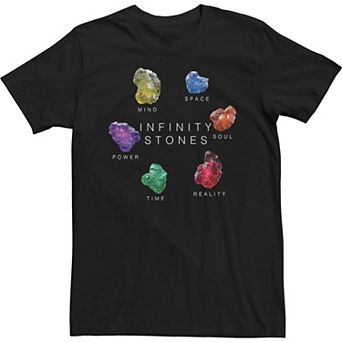 Big & Tall Marvel Avengers: Endgame Infinity Stones Circle Tee
