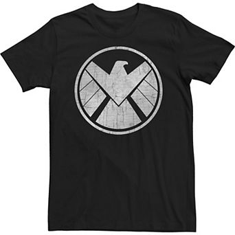 Big & Tall Marvel Agents of S.H.I.E.L.D. Grungy Logo Vintage Tee