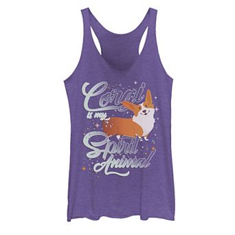 Juniors' Corgi Spirit Dog Graphic Tank Top