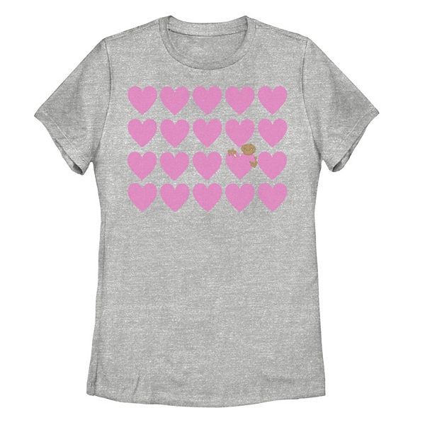 Juniors' E.T. Valentine's Day Pink Heart Graphic Tee