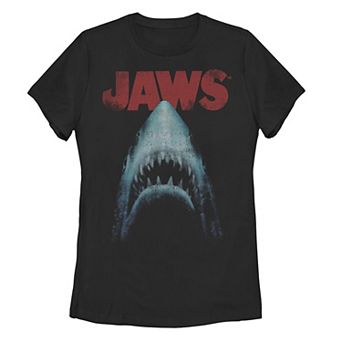 Juniors' Jaws Classic Movie Poster Close-Up Graphic Tee