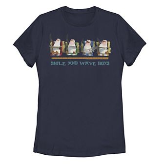 Juniors' Madagascar Penguins Smile And Wave Text Poster Graphic Tee