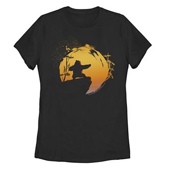 Juniors' Kung Fu Panda Po Tai Chi Sunset Silhouette Graphic Tee