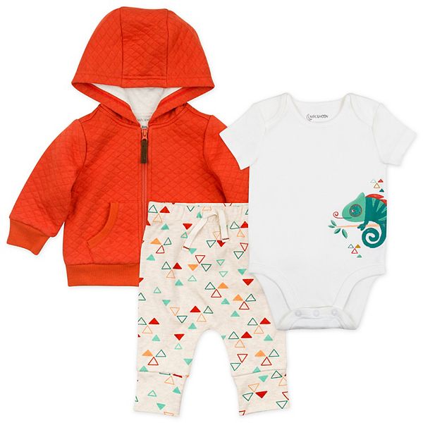 Baby Boy Mac & Moon Chameleon Bodysuit, Jacket & Pants Set