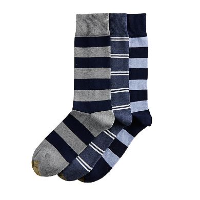 Men's GOLDTOE® 3-pack Striped Crew Socks