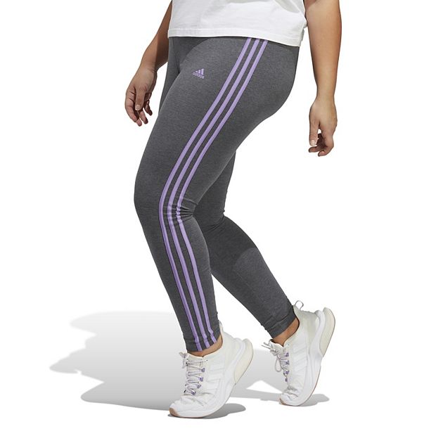 Plus Size Essential Linear High-Waisted Leggings