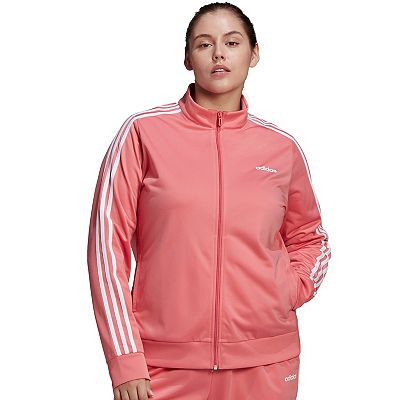 Adidas pink stripe jacket online