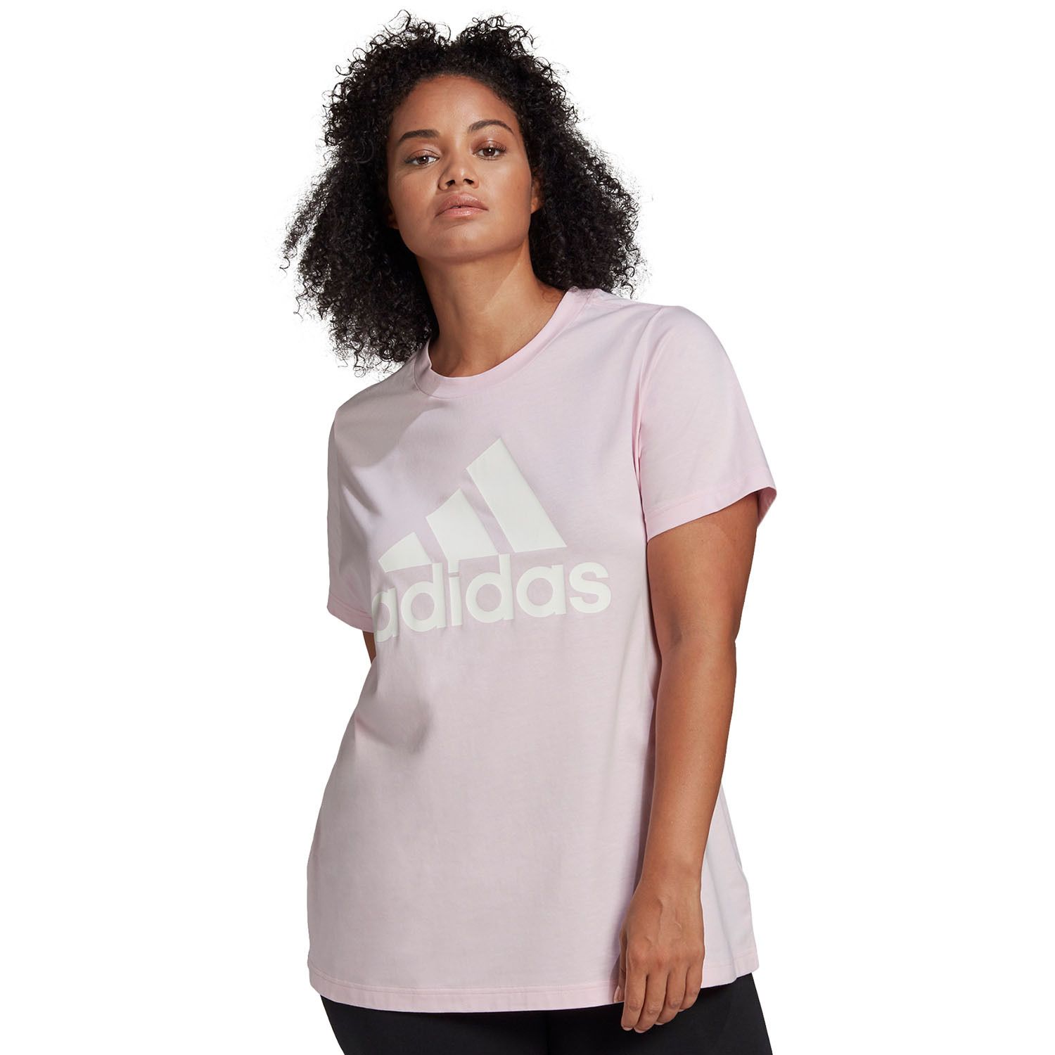 pink adidas shirt womens