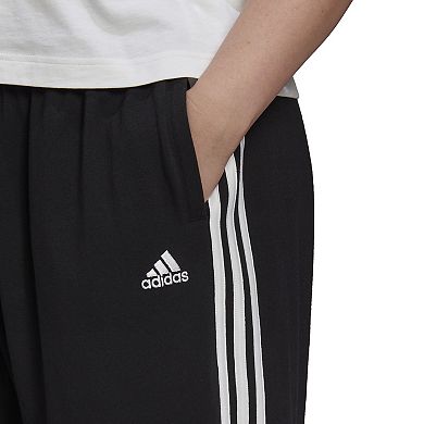 Plus Size adidas Essential 3-Stripe Single Jersey Pants