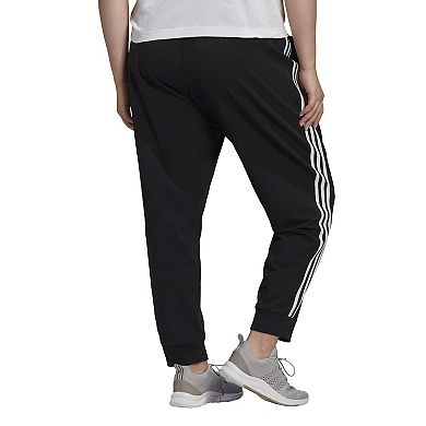 Plus Size adidas Essential 3-Stripe Single Jersey Pants