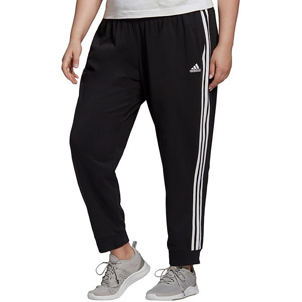 Uitreiken stapel Refrein Plus Size adidas Essential 3-Stripe Relaxed Fit Workout Pants