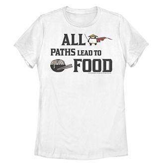 Juniors' Kung Fu Panda All Paths Lead To Food Po & Noodles Portrait Graphic Tee