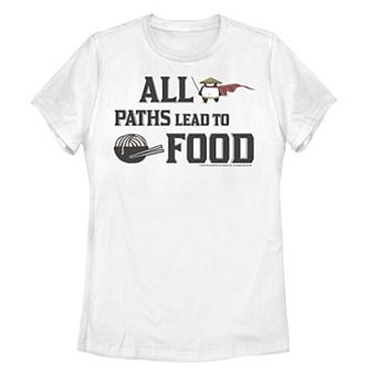 Juniors' Kung Fu Panda All Paths Lead To Food Po & Noodles Portrait Graphic Tee