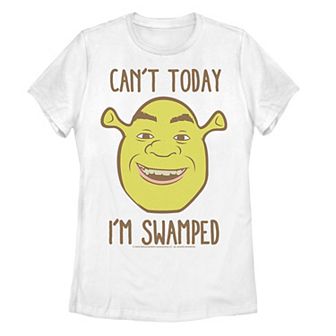 Juniors' Shrek Face Can't Today I'm Swamped Tee