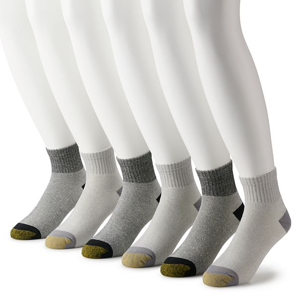 Men's GOLDTOE® 6pack Outdoor Trail Quarter Socks