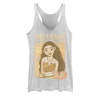 Disney's Moana Juniors' Smile Poster Logo Tank Top