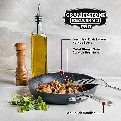 Granite Stone Diamond Professional 13-pc. Hard-Anodized Ultimate Nonstick Premium Cookware Set