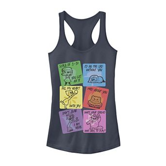 Juniors' Disney Pixar Inside Out Valentine's Cards Tank Top