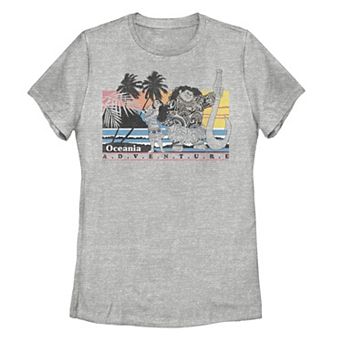 Disney's Moana Maui Pua Juniors' Oceania Adventure Vintage Tee