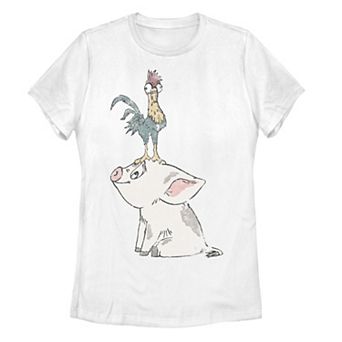Disney's Moana Juniors' Pig's Head Graphic Tee