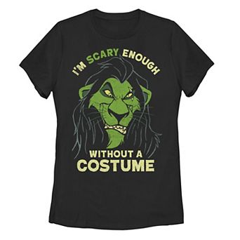 Disney's The Lion King Juniors' Scar "Scary Enough" Halloween Graphic Tee