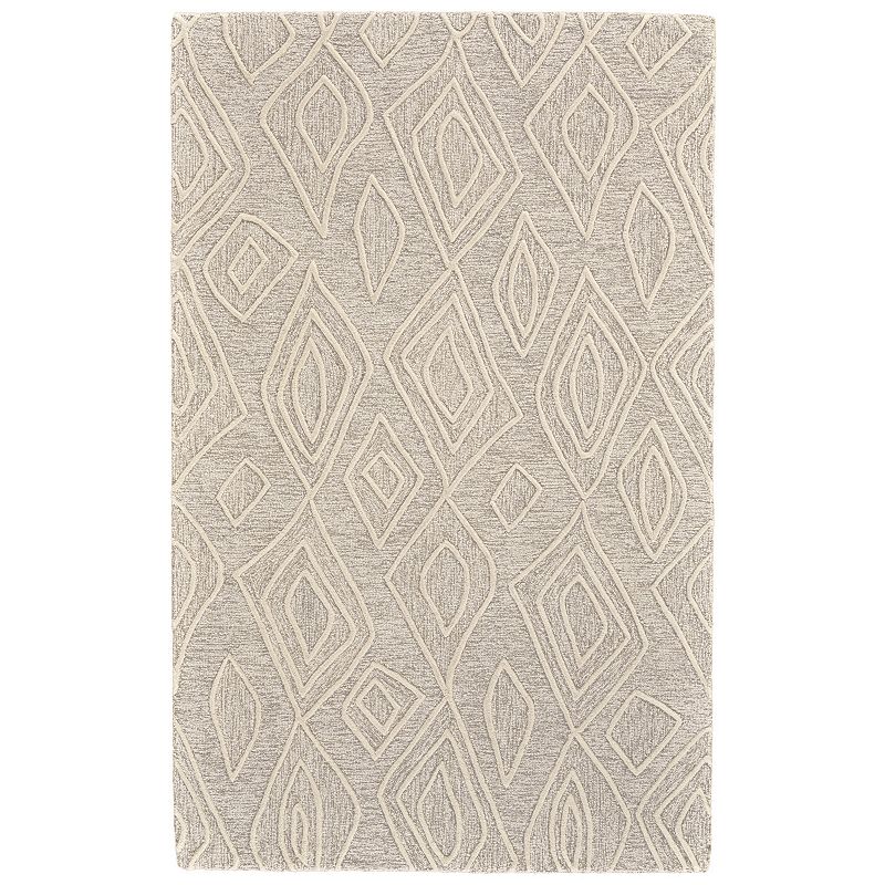 Weave & Wander Fadden Beige Area Rug, Beig/Green, 5X8 Ft