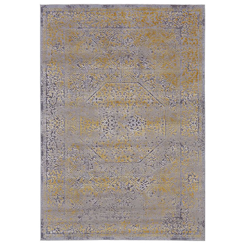 Weave & Wander Vanhorn Yellow Area Rug, 5X8 Ft