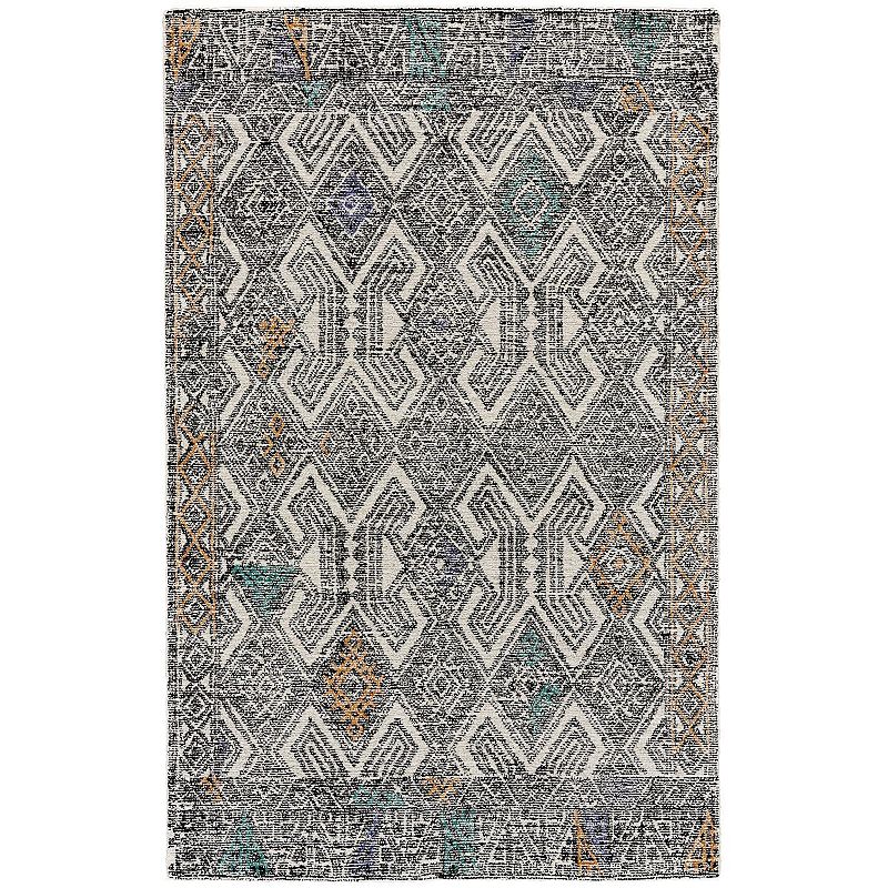 Weave & Wander Binada Black Area Rug, 8Ft Rnd