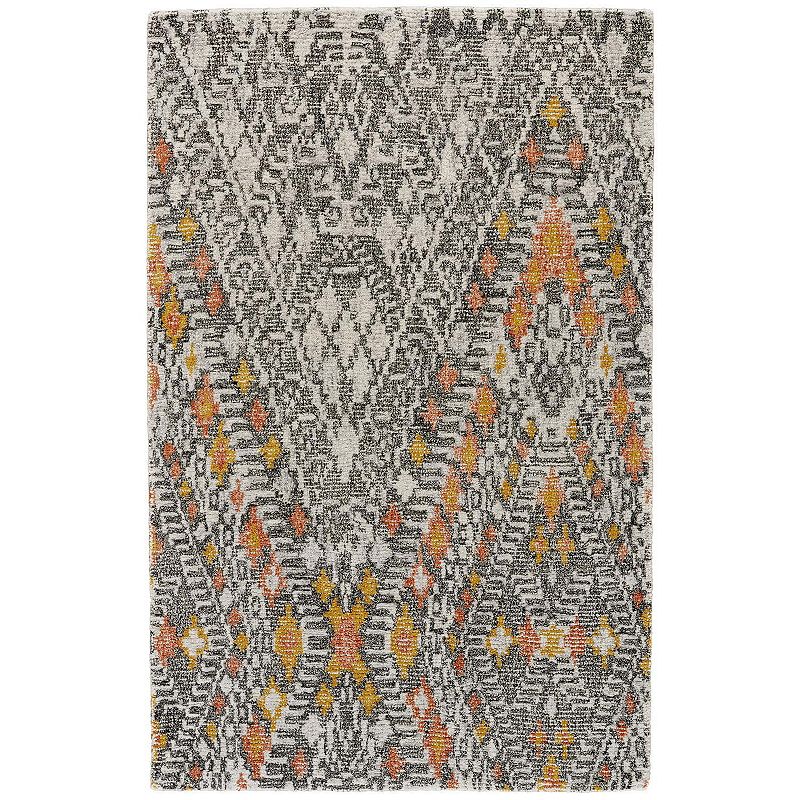 Weave & Wander Binada Orange Area Rug, 5X8 Ft