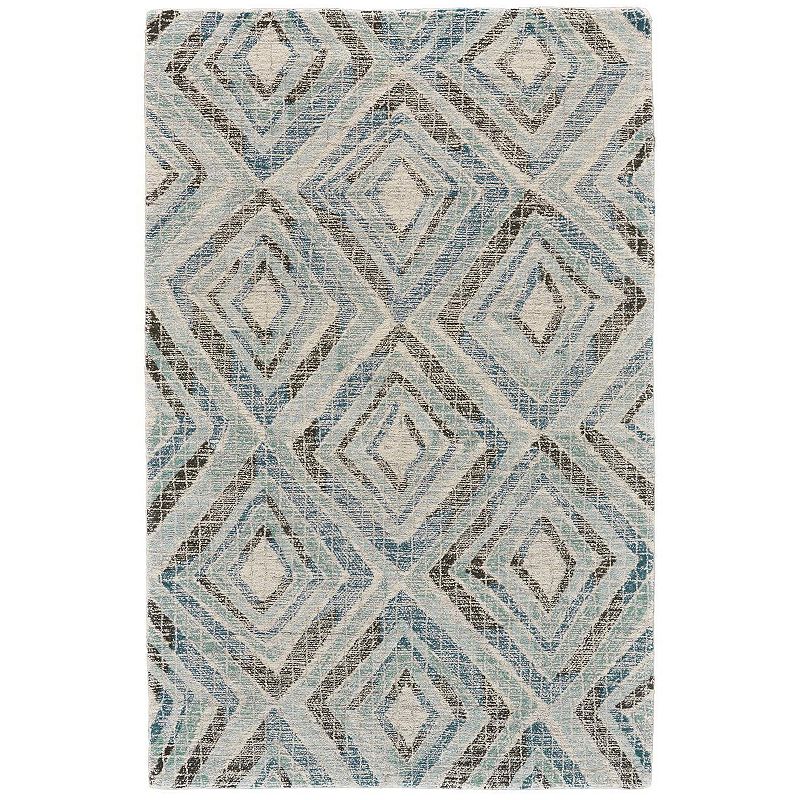 Weave & Wander Binada Blue Area Rug, 8Ft Rnd