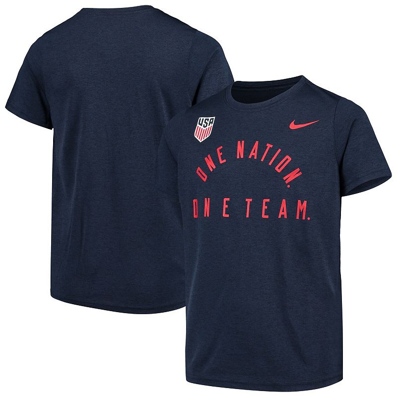 UPC 191182988160 product image for Youth Nike Navy US Soccer Legend Performance T-Shirt, Boy's, Size: YTH Medium, B | upcitemdb.com